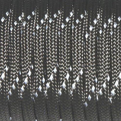 1pcs 550 Reflective Paracord 7 Core Parachute Cord 100FT Strand for Buckles Bracelet Light Grey(Light Grey)