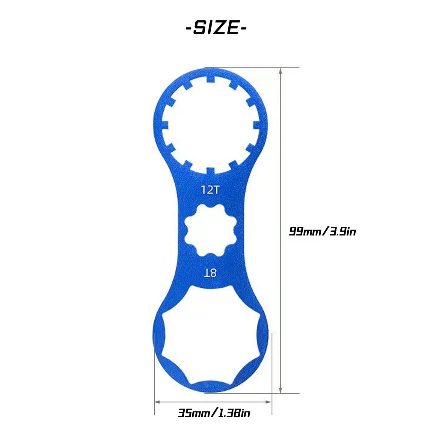 KIEVODE Bike Front Fork Repair Tool for SR Suntour XCR/XCM/XCT/RST Suspension Forks Cap Removal and Installation Wrench Spanner for Mountain Road Bicycle MTB