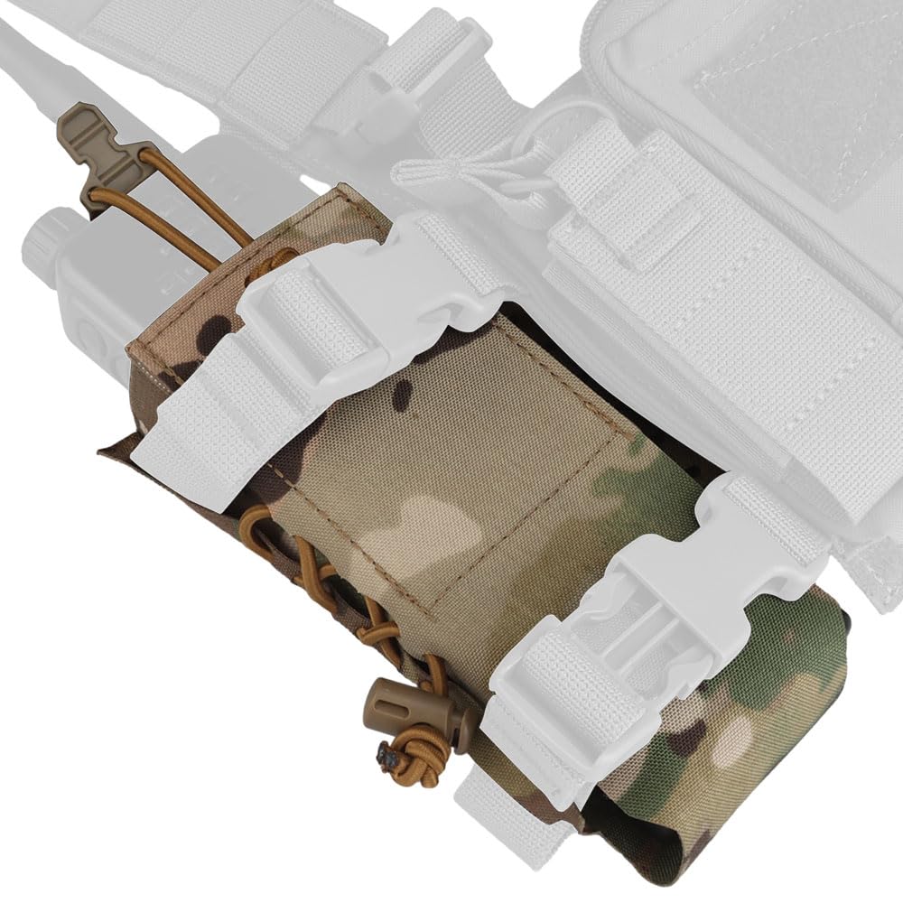 2Pcs Tactical Radio Pouch Holster, for AN/PRC148.152.163,Side Expansion with Hook and Loop,for Attach ToTactical Equipment Vest