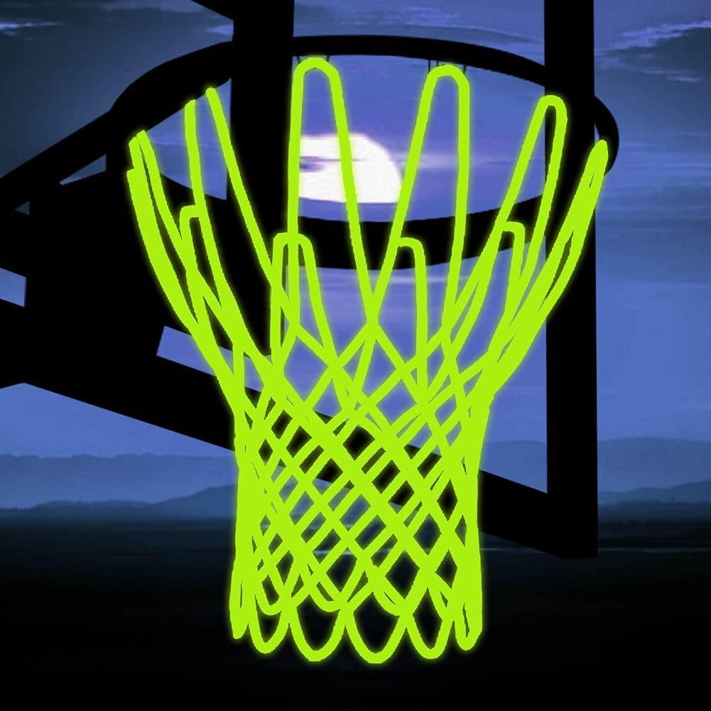 Glow Basketball Net – Luminous Outdoor Nylon | Portable Sun-Powered Nightlight