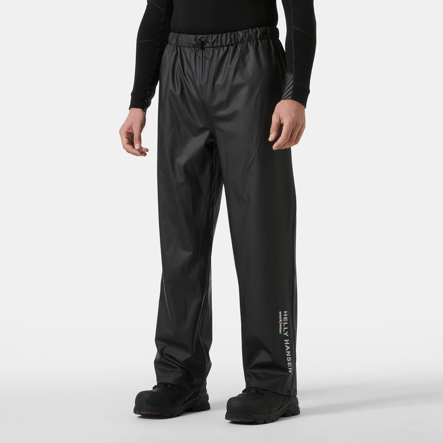 Helly-Hansen Workwear Voss Men's Waterproof Rain Pants - Elastic Waist, Adjustable Hem - Reflective Safety Waterproof Pant