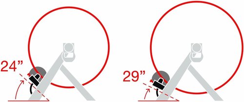 Elite Novo Force Trainer, Magnetic Resistance Bike Trainer, 8 Levels, Novo Force, for Wheel Sizes 24-29 inches, White