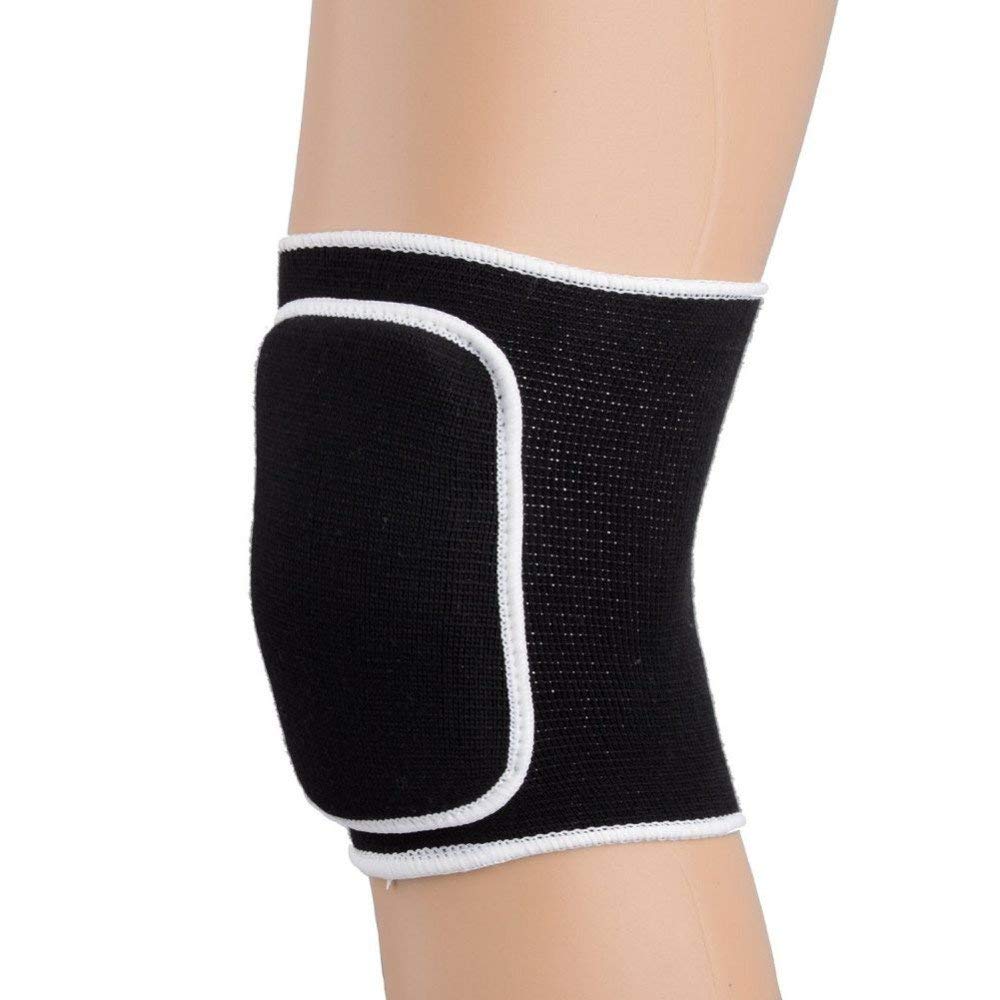 1 Pair Compression Elbow Pads Arm Brace Support Fitness Arm Protector Volleyball Basketball Breathable Elbow Wraps (Black)