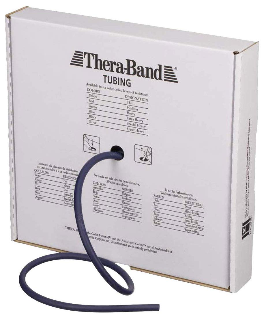THERABAND Latex Resistance Tubing, Green, Heavy, Level 3, 25 ft Roll, Professional Grade for Upper and Lower Body Workouts, Cut-to-Length, Color-Coded Resistance Levels