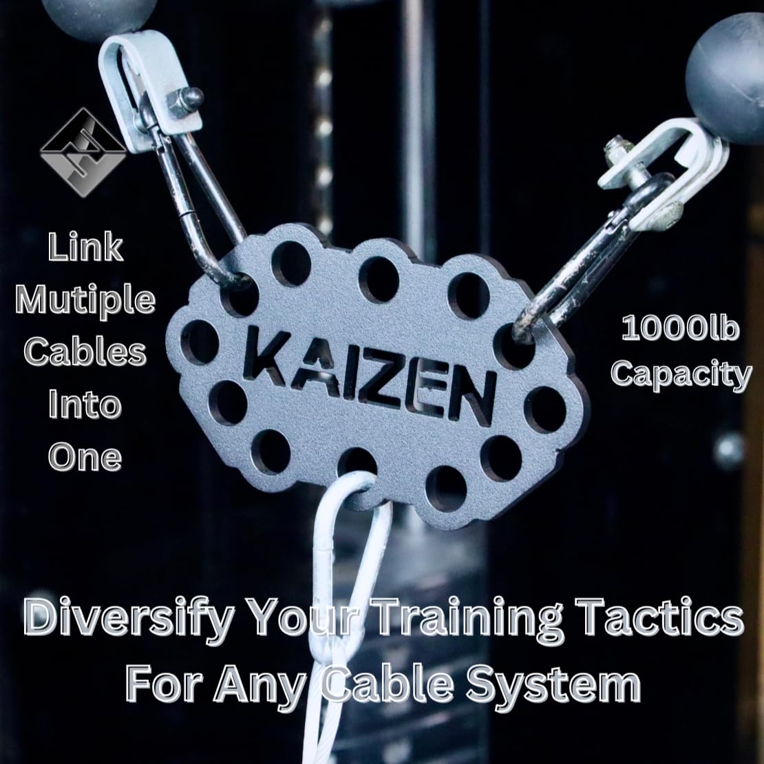 F&F STEEL Kaizen Multi-Link - Cable Machine Attachment for Pulley Systems - Combine Multiple Cables in One