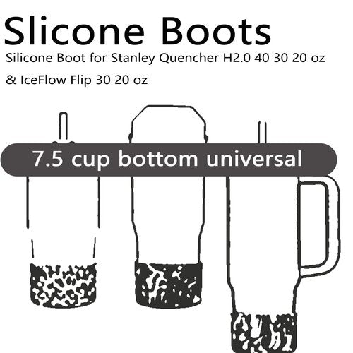 Gliquran Snakeskin Protective Silicone Boot for Stanley Quencher H2.0 40 30 20 oz & IceFlow Flip 30 20 oz,Snake Water Bottle Boots Accessories