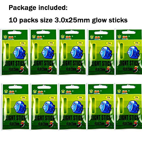 Fishing Glow Sticks for Bobbers and Rod Alarms Bulk Kit - Night Fishing Accessories