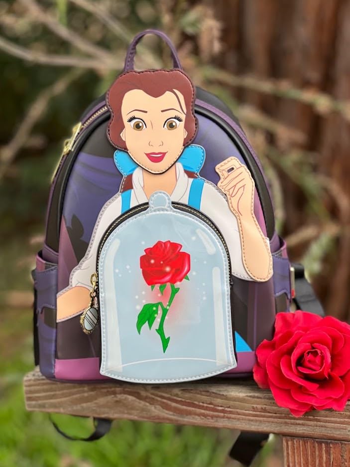 Loungefly Beauty and the Beast Belle Enchanted Rose Mini Backpack Toyz N Fun Exclusive