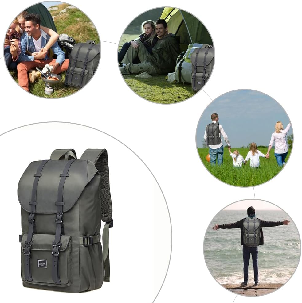 KAUKKO Backpack, (Black (E5-3), 45 x 27 x 17cm (HxBxT)