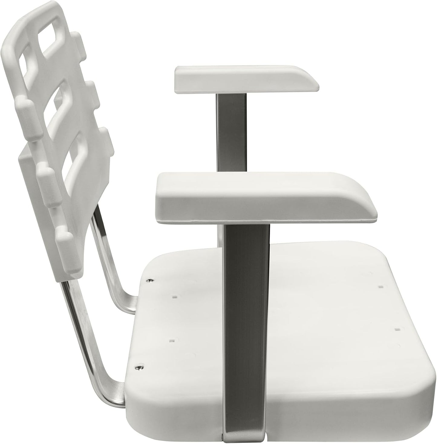 Wise 8WD562-1-710 Ladder Back Helm Chair Seat Shell with Mounting Plate, No Cushions