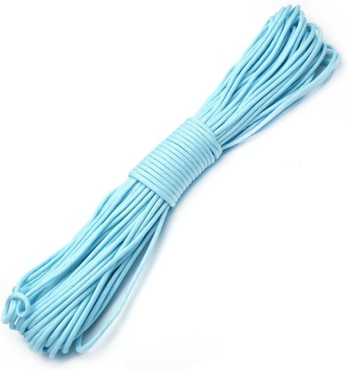 9 Strand Glow in The Dark Paracord 100 Feet 550 Luminous Parachute Cord (1# White)