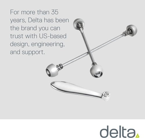 Delta Hublox Bolt On Bicycle Skewers by Delta Cycle - Quick Release Bike Stainless Steel Spring Skewers with Tamper-resistant Bolts Prevent Theft - Front and Rear Wheels for Both Road and Mountain Bikes