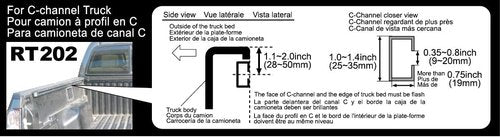INNO RT202 Truck Bed Bike Rack - Bike Mount for Pickup Truck with C-Channel Track Systems