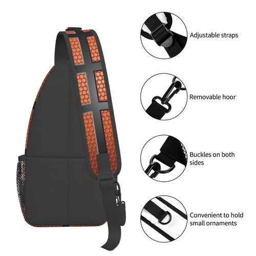 Xtmunole Basketball Sling Backpack - Crossbody Shoulder Bag for Men & Women