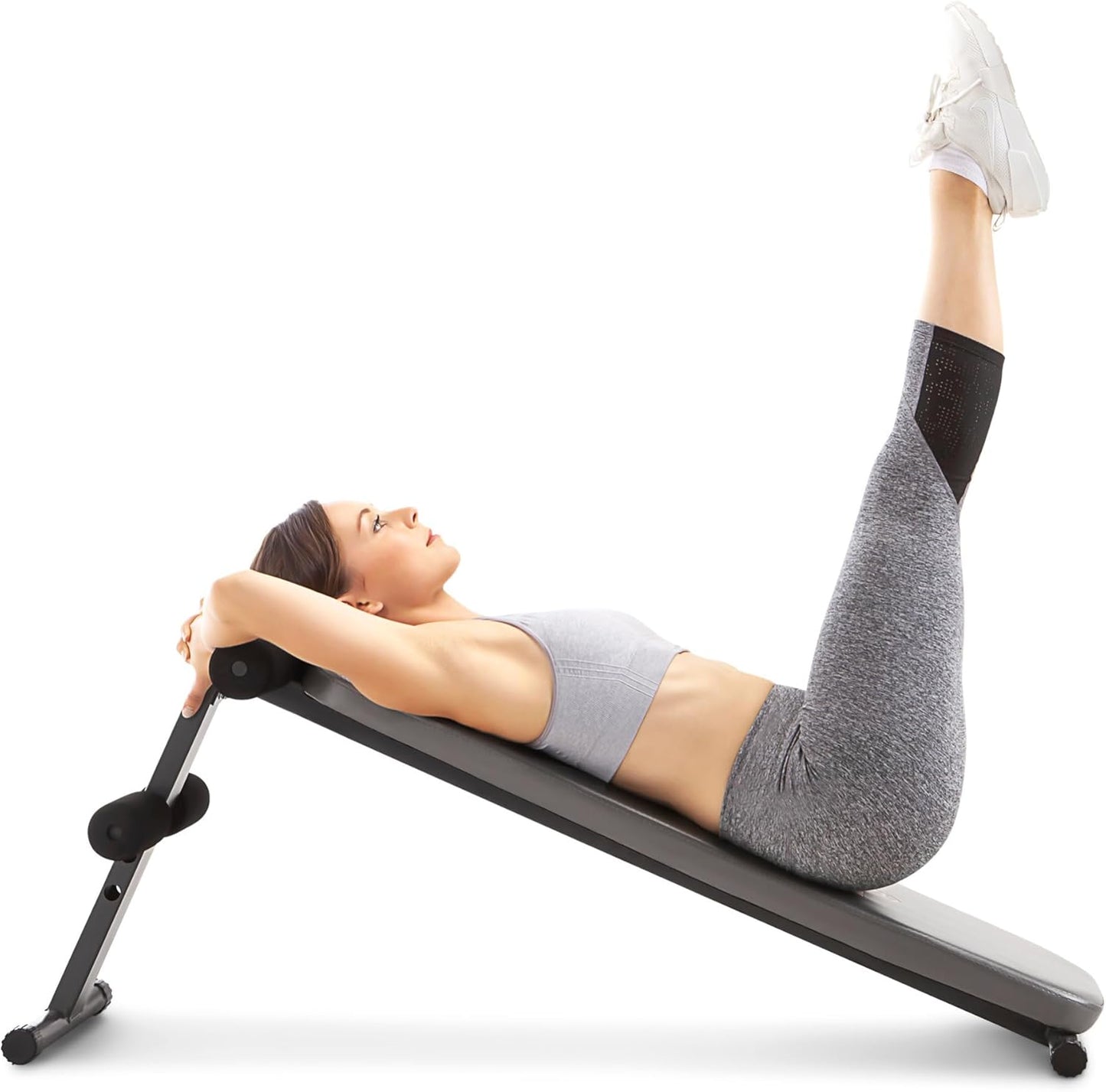 Marcy Utility Slant Board Exercise Bench for Strength Training and Home Gym Workouts