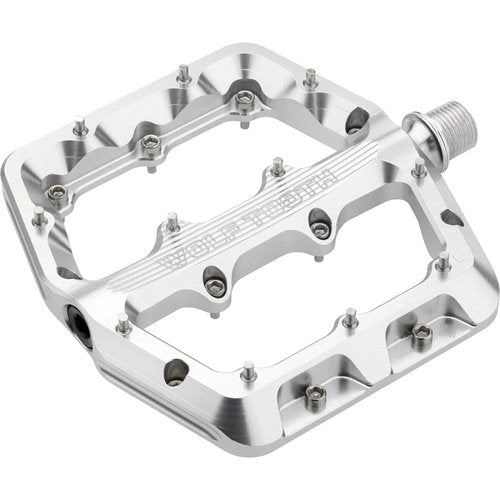 Wolf Tooth Waveform Aluminum Pedals - Small - Raw Silver