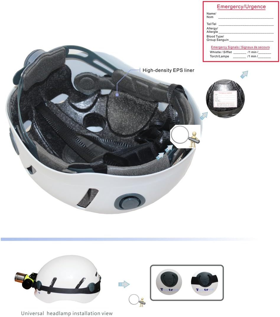 Tontron Adult Hiking Climbing Caving Work Helmet