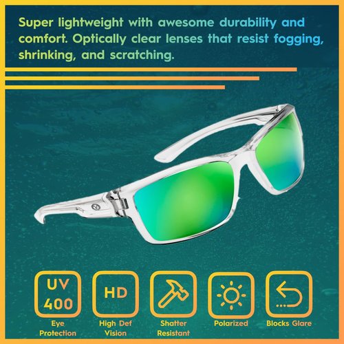 Flying Fisherman Cove Polarized Sunglasses for Fishing, Boating, Outdoor Sports, 100% UV Protection