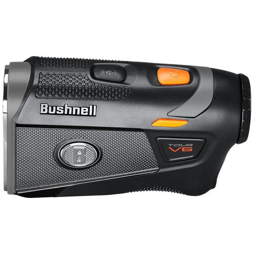 Bushnell Golf Tour V6 Laser Rangefinder Patriot Pack, Visual Jolt Flag Locking, Magnetic Mount, 1300 Yard Range 6X Magnification