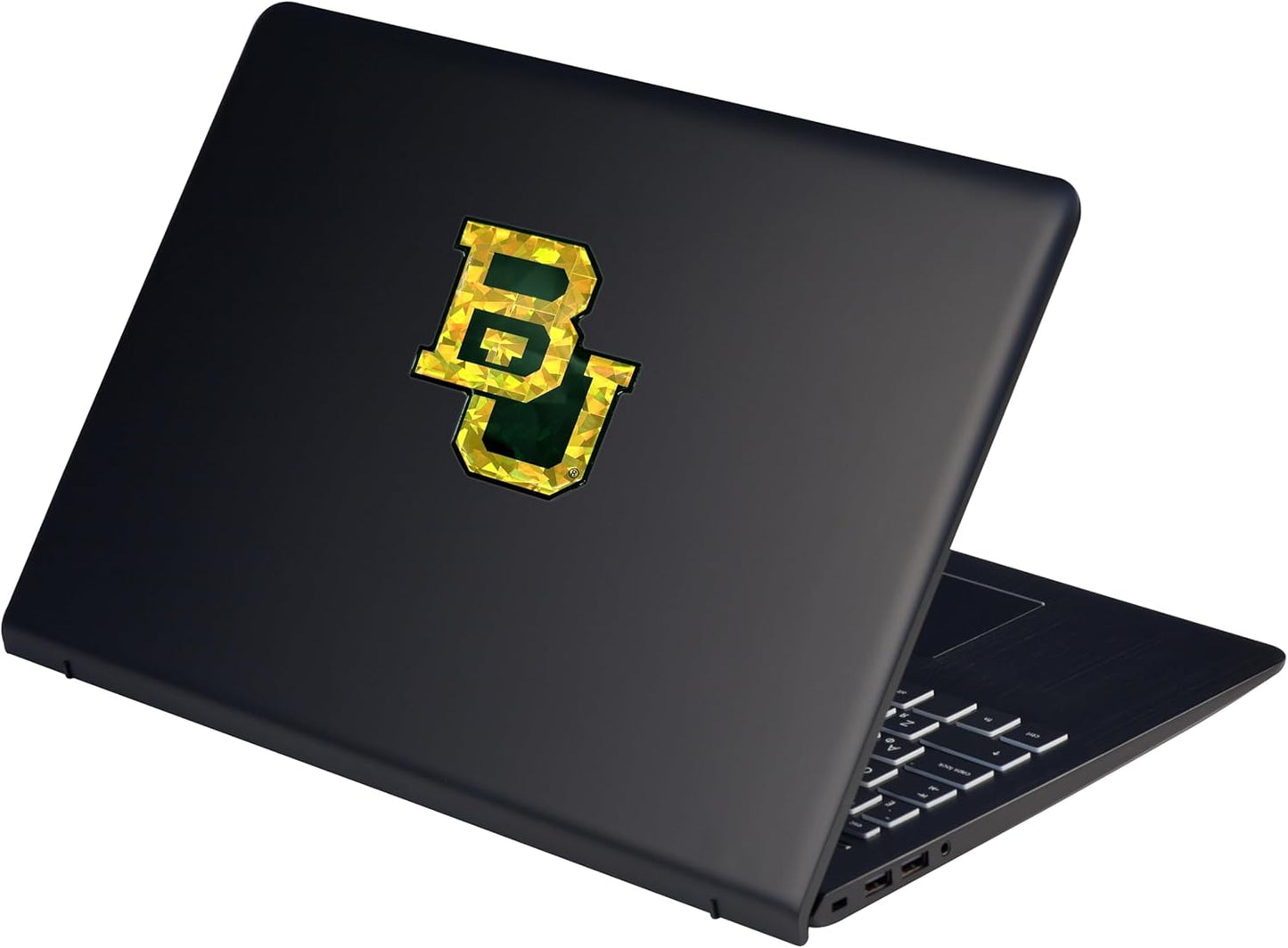 Elektroplate Offically Licensed Baylor Bears BU Green and Gold Reflective Decal | Premium 3D Domed All Weather Sticker for Car, Water Bottle, Laptop, Tablet, Cooler, Toolbox, Phone | Made in The USA