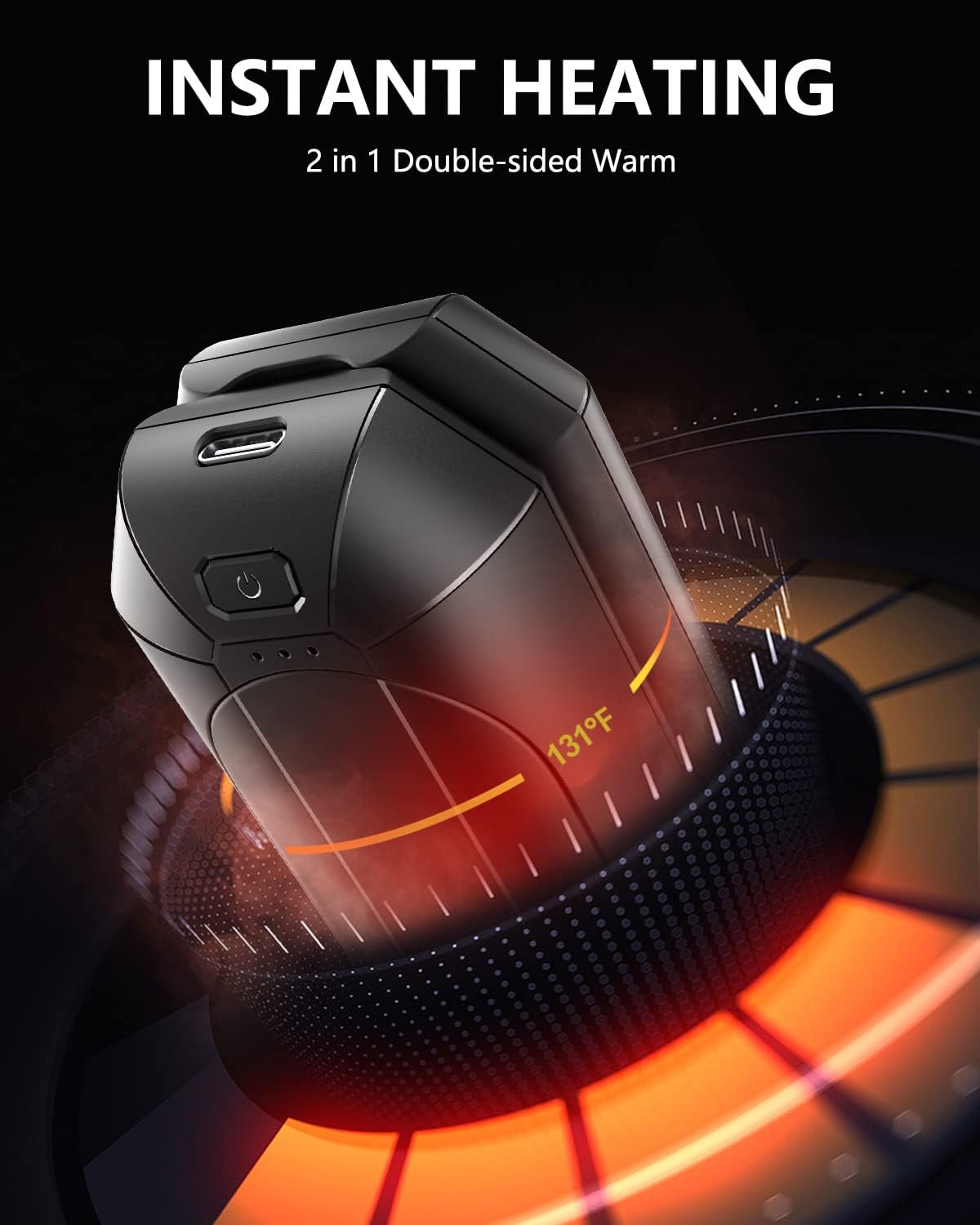 Rechargeable Hand Warmers | Dnaleao 2-Pack 4000mAh Portable Heater for Outdoors