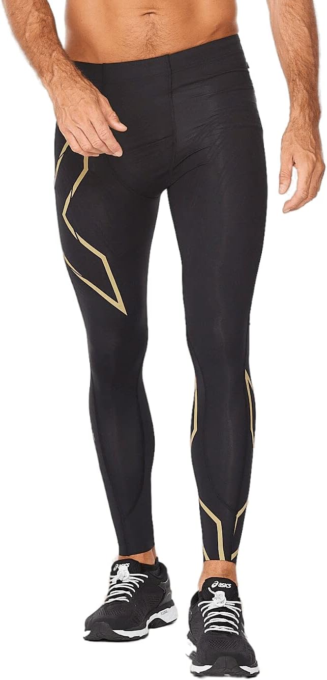 2XU Men's Light Speed Compression Tights - Lightweight & Flexible Support for Improved Running Performance