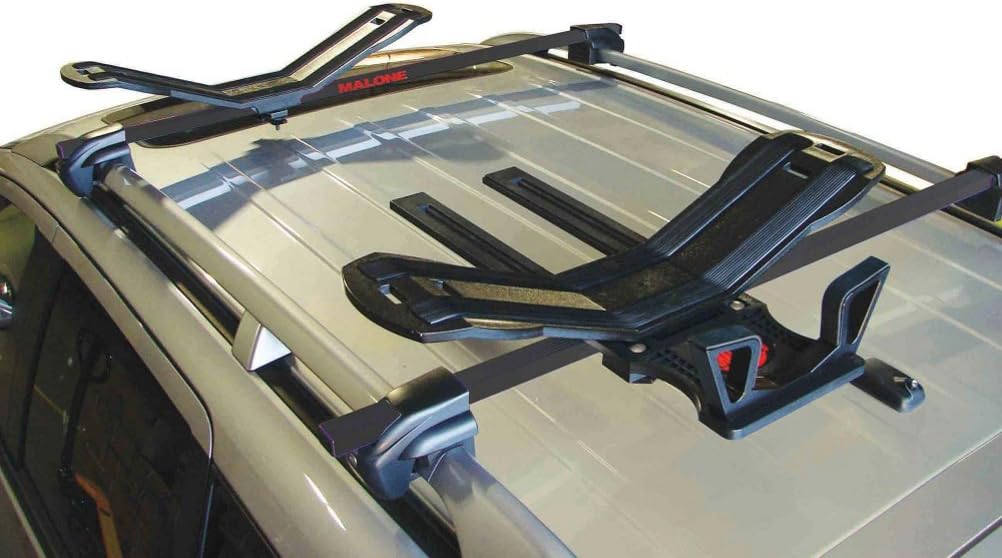 Malone SeaWing/Stinger Combo Saddle Style Universal Car Rack Kayak Carrier with Load Assist Module