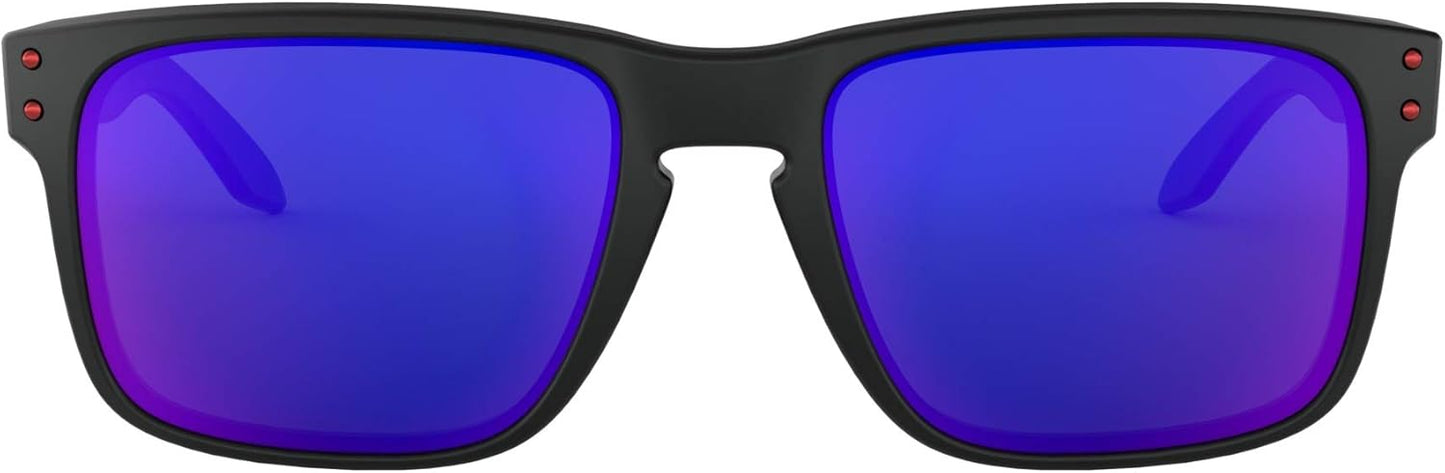 Oakley Holbrook Matte Black Red Lens Sunglasses