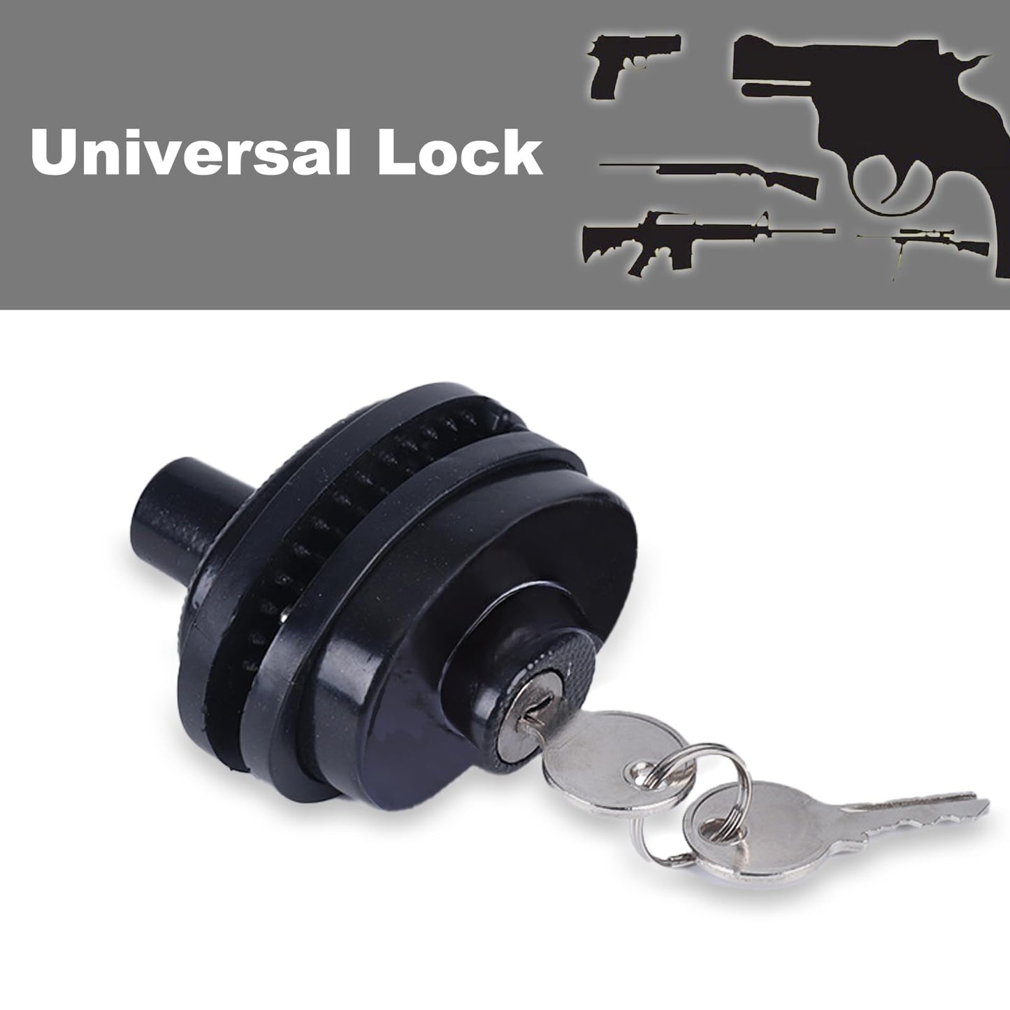 Fancemot 8 Packs Gun Trigger Lock with Keys, Gun Lock for Firearms Rifles, Shotgun, Handgun, Pistol Accessories