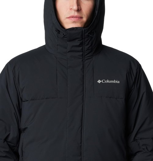 Columbia Men's Aldercrest II Down Hooded Jacket, Black, XX-Large