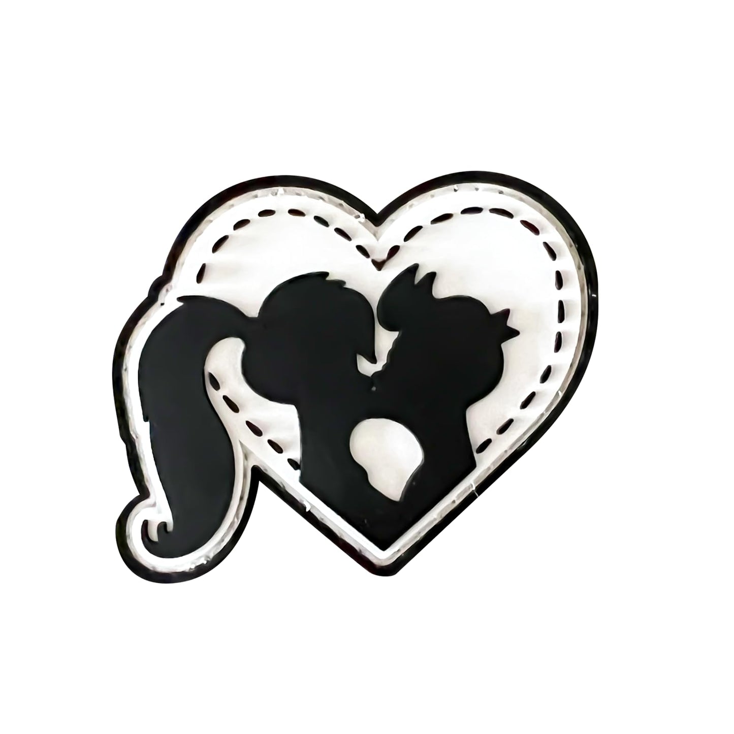 Love Heart - PVC Morale Patch | Hook & Loop Backing