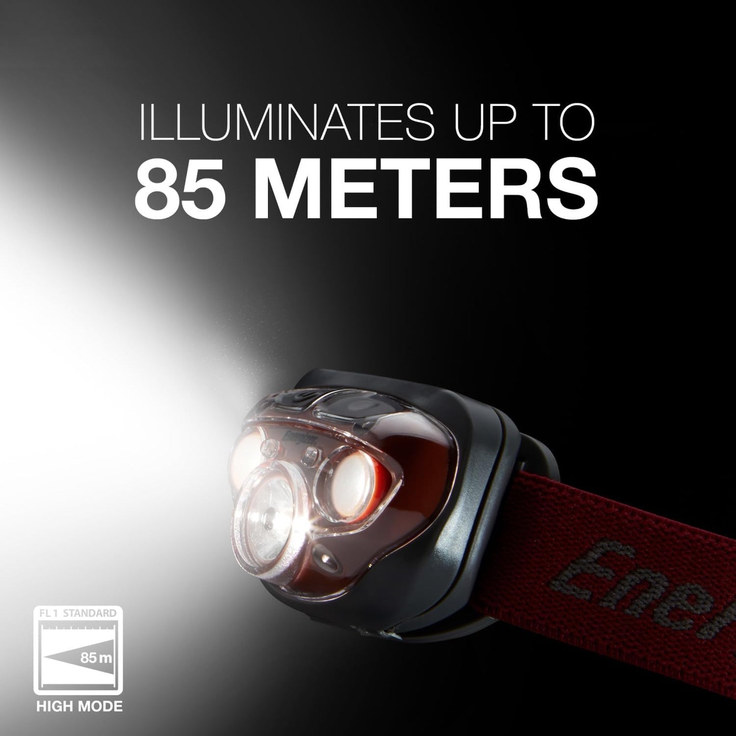 Energizer Vision HD+ LED Headlamp, Water Resistant Bright Headlamp with Digital Focus, Camping Gear and Emergency Light, Batteries Included, Pack of 1