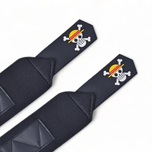 Anime Wrist Wraps Ideal for Weightlifting, Powerlifting, and Crossfit. One Size Fits All. Premium Wrist Support for Gym Workouts (Straw)