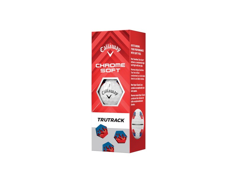Callaway Golf Chrome Soft Golf Balls (True Track (Blue/Red)