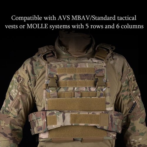 GYDEHUTJ Tactical Plate Carrier Placard Adapter, Adaptive Vest Front Panels Converter for AVS MBAV