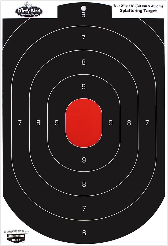 Dirty Bird® 12" x 18" Oval Silhouette Target - 100 Sheet Pack