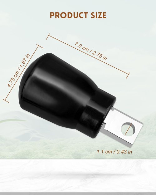 ULXIOM Gym Fitness Cable Ball Stopper Ends, for 5mm/6mm Home Gym Machine Accessories Replacement Parts, Exercise Equipment Wire Rope Port Joint, Rubber Steel
