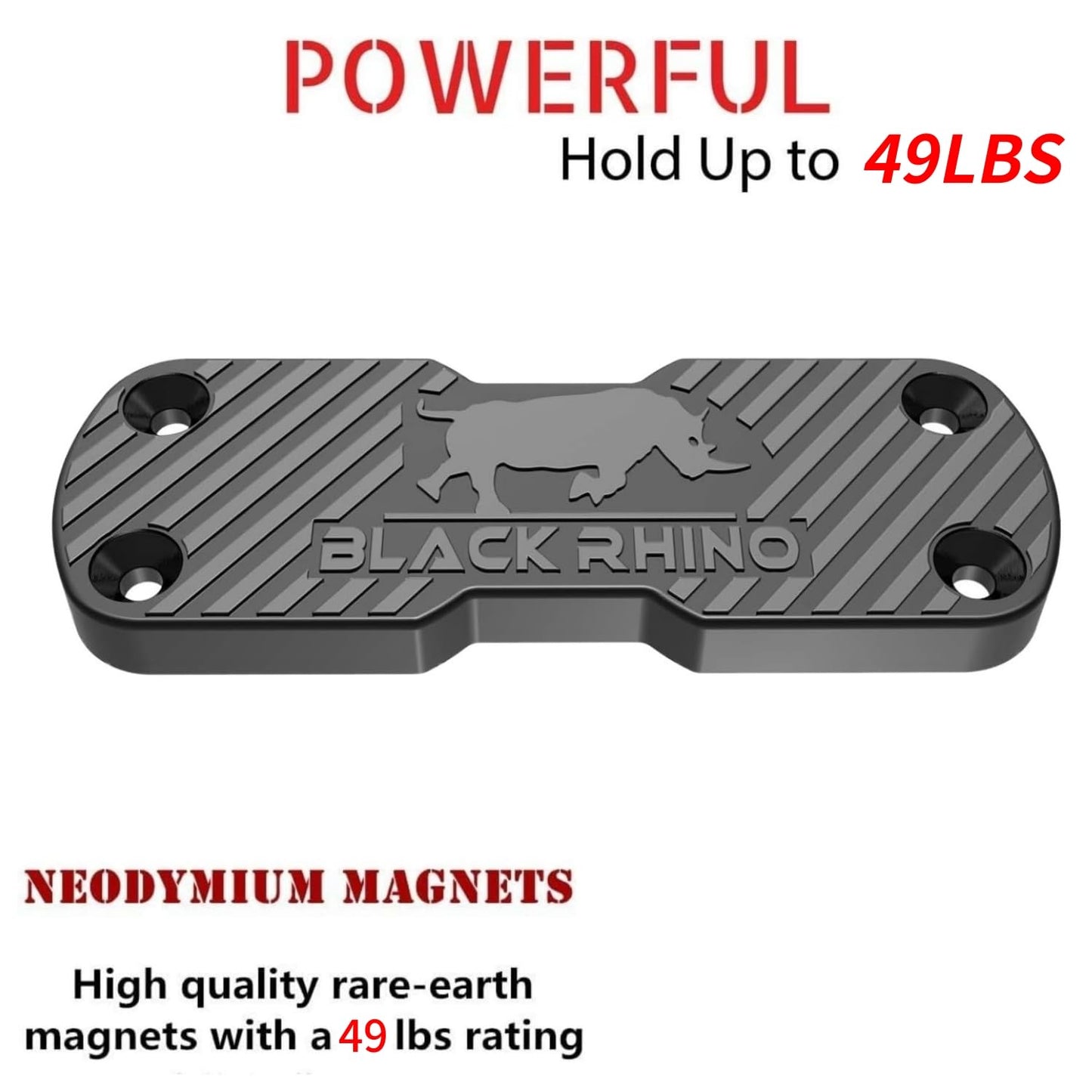 Generic Gun Magnet for Vehicle - Magnetic Quick to use Holder for Rifle, Handgun, Shotgun, Pistol up to 49lbs - Tactical Car Holster & Mount for Home, Desk, Truck Accessories for Men (4PACK-49LBS)