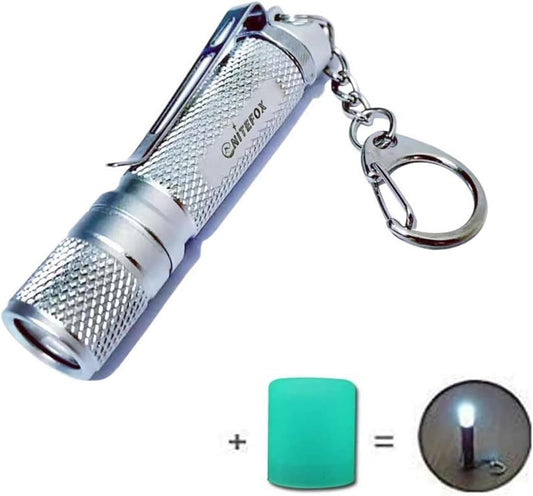 K3 Mini Keychain Flashlight AAA Small Keychain Light Bright 150 Lumens with Diffuser Clip,Multipurpose Pocket Light as Candle Hat Lamp Camp Lantern for Everyday EDC Dog Walking Hiking Camping