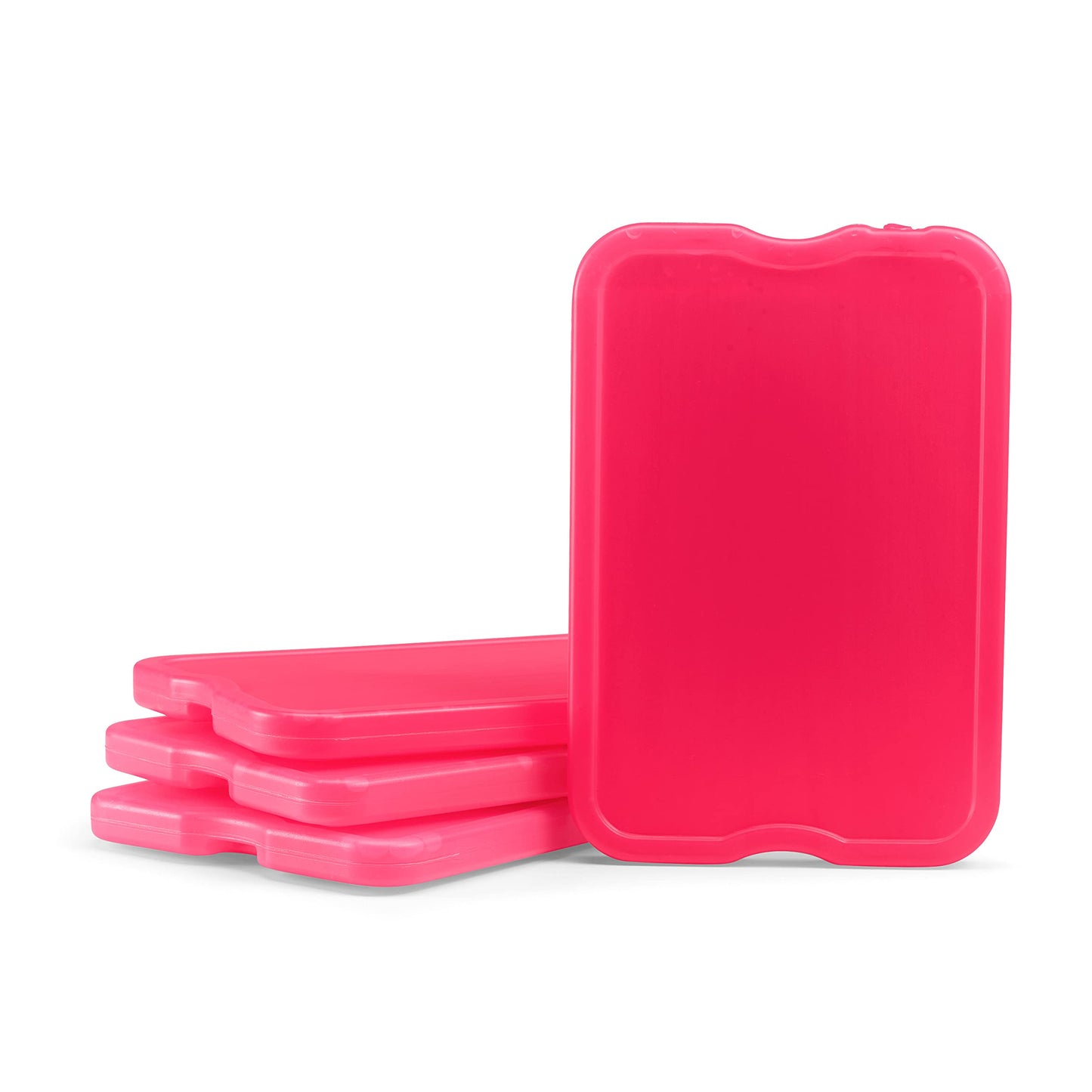 Cool Coolers by Fit & Fresh XL Slim Ice Packs (4 Pack) and Slim Ice Packs (4 Pack), Quick Freeze Space Saving Reusable Ice Packs for Lunch Boxes or Coolers