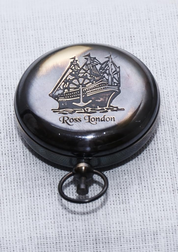 2" Antique Push Button Compass Nautical Navigational Compass Gift by ACTIVE INDUSTRIES