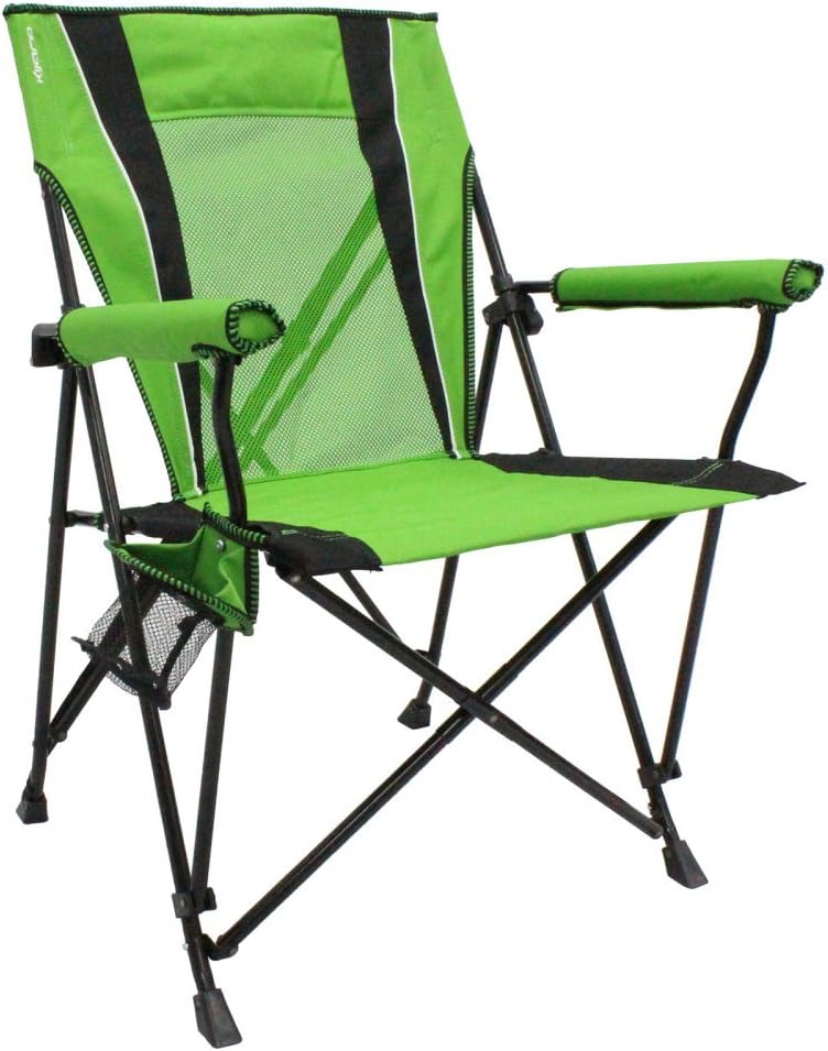 Kijaro Enjoy Versatile Folding Sports, Outdoor Chair & Lawn Chair, Dual Lock Feature, Maldives Blue (Hard Arm)