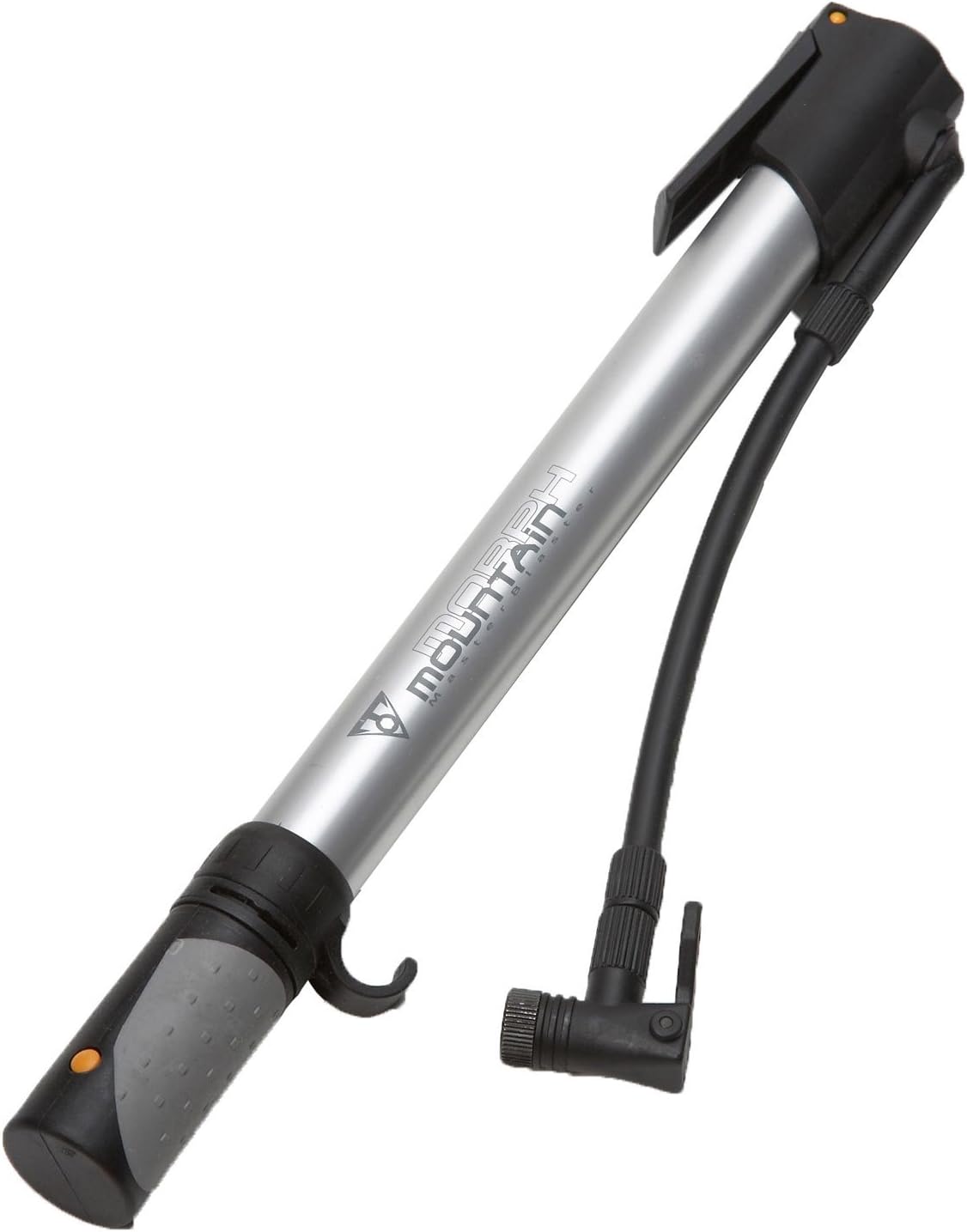 Topeak Mountain Morph Bike Pump , Silver, Black, 35 x 5.8 x 3 cm / 13.8” x 2.3” x 1.2”