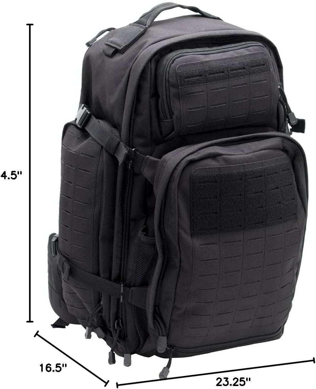 LAPG Atlas 72 Hour Tactical Backpack for Men & Women, Large Bug Out Bag with MOLLE System, Hiking Hunting Combat Backpack, Coyote