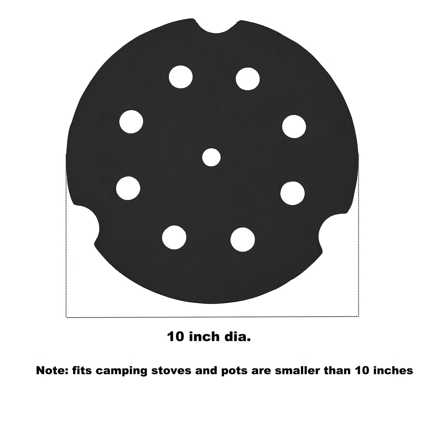 FT10 Replacement Parts for Camp Chef Flame Tamer Heat Diffuser Plate Gas Stovetop 10 Inch Heat Deflector Slow Cooking Simmering Dutch Oven Pans Canning Pot Water Bath Kettle Camp Cooking Accessories