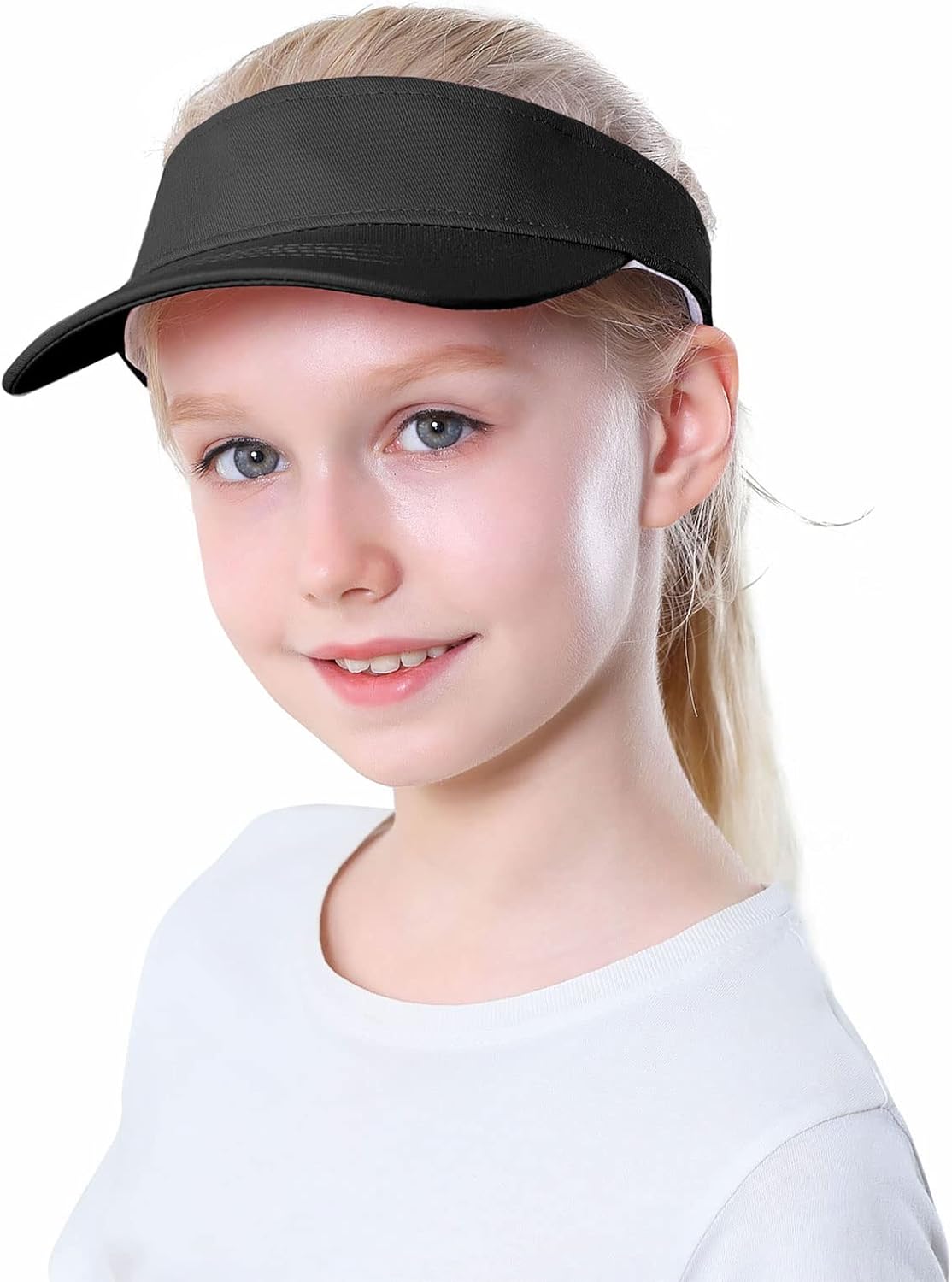 Kids Adjustable Sun Visor Hat | Cotton Athletic Cap for Girls & Boys