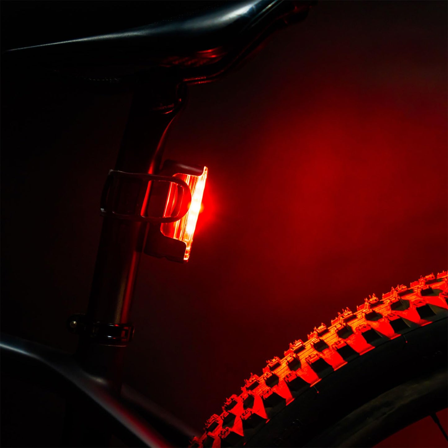LEZYNE Strip Drive Bicycle USB Rechargeable IPX7 Waterproof Red LED Rear Light w/Multiple Solid & Flash Modes | Silicone Rubber Mounting Strap Included, Black, 300 Lumens/USB-C