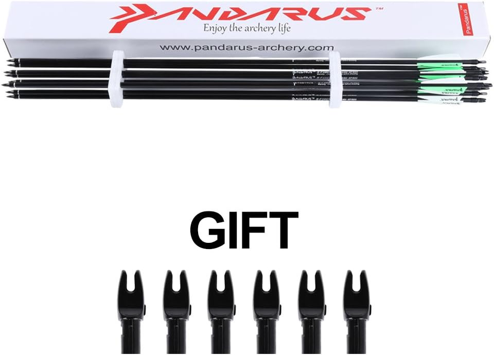 Archery 32inch/30inch 8mm Fiberglass Hunting Practice Arrows with Replaceable Arrowhead Spine 500 for Recure and Compound Bow Target (Pack of 12)