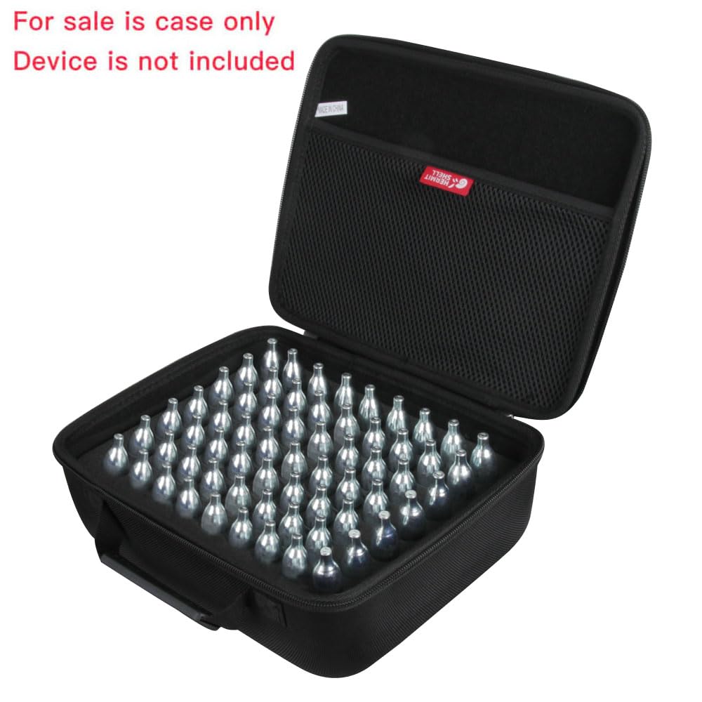 Hermitshell Hard Travel Case Fits Crosman/Umarexss/Blue Flag CO2 Cartridges12-Gram (Case for 63-Pack)