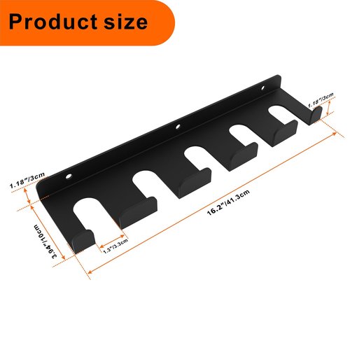 YZZHAJ Vertical Wall Mounted Olympic Barbell Holder, Bar Holder, Barbell Storage Rack, Gym Rack Organizer, Home Gym Accessories Hanger for Home, Garage Gym